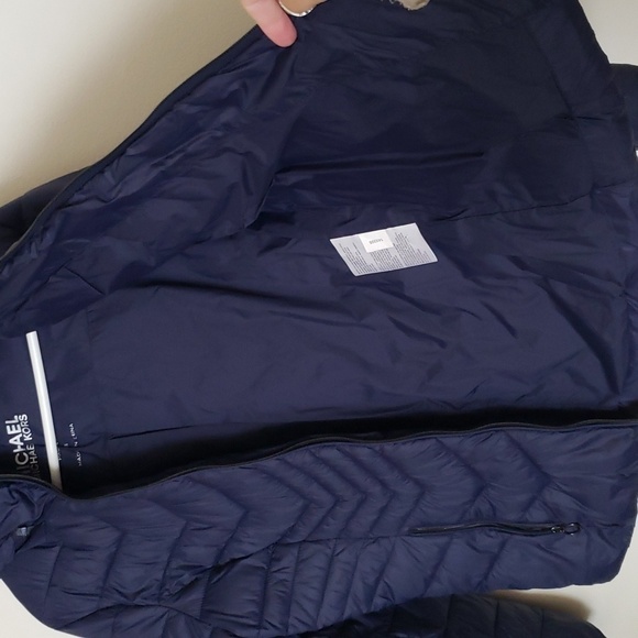 Michael Michael Kors navy blue packable puffer jacket, women's size small - Picture 7 of 11